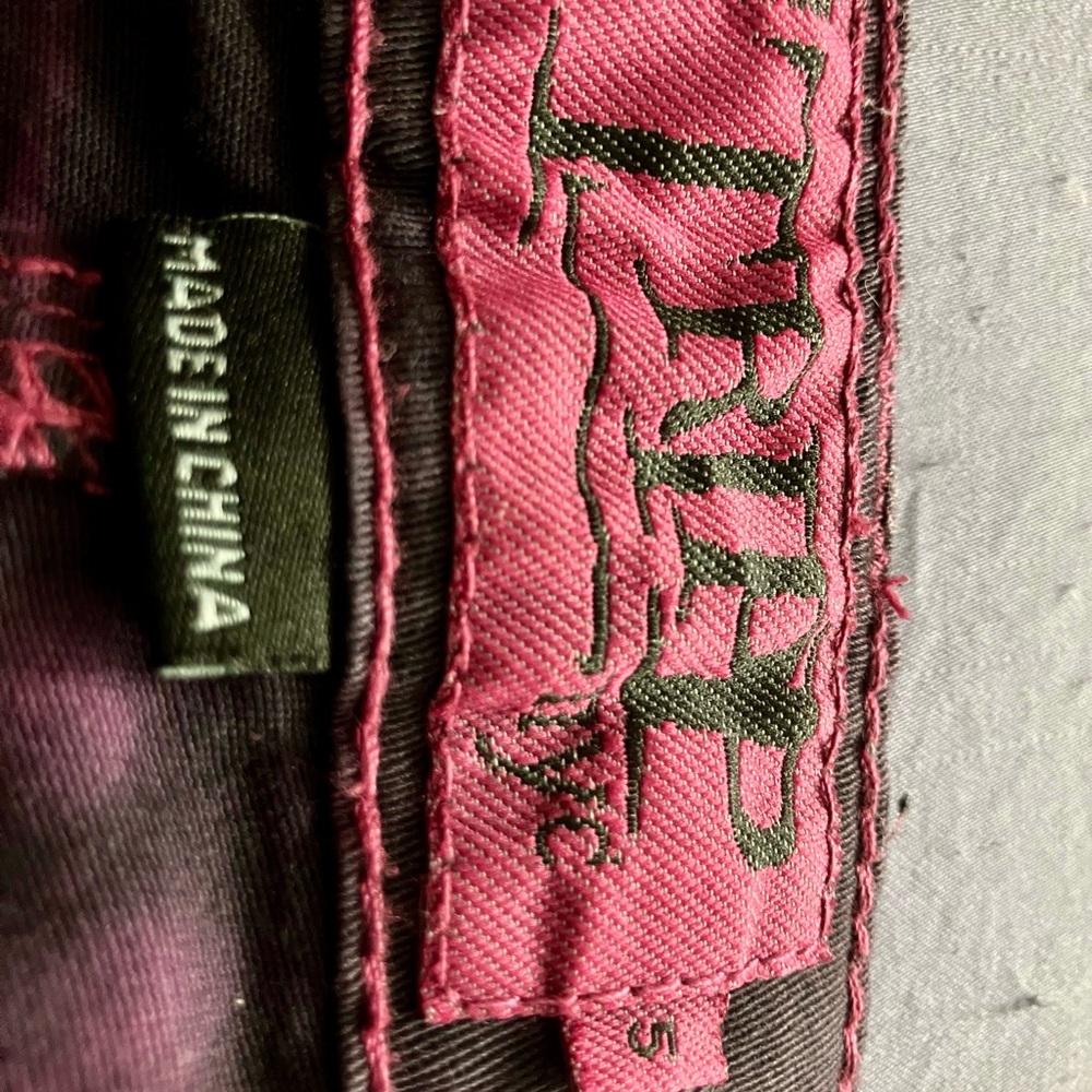 Tripp NYC Purple and Black Tie-Dye Skinny Jeans, size 5 - Picture 5 of 12